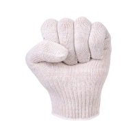 Перчатки х/б без ПВХ, 45гр, 10 класс, арт. 0114Р, белые