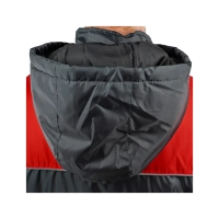 Костюм рабочий утепленный, куртка+полукомбинезон, темно-серый+красный44-46/170-176