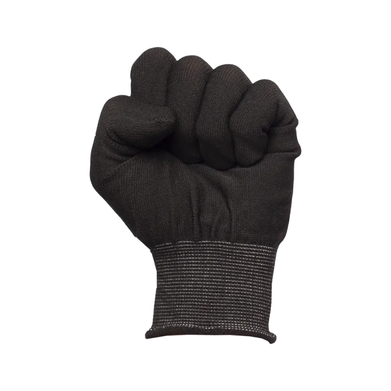 Перчатки нейлоновые без ПВХ черные 1402 (р.9-11)