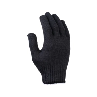 Перчатки х/б с ПВХ, 48гр, 10 класс, точка, черные