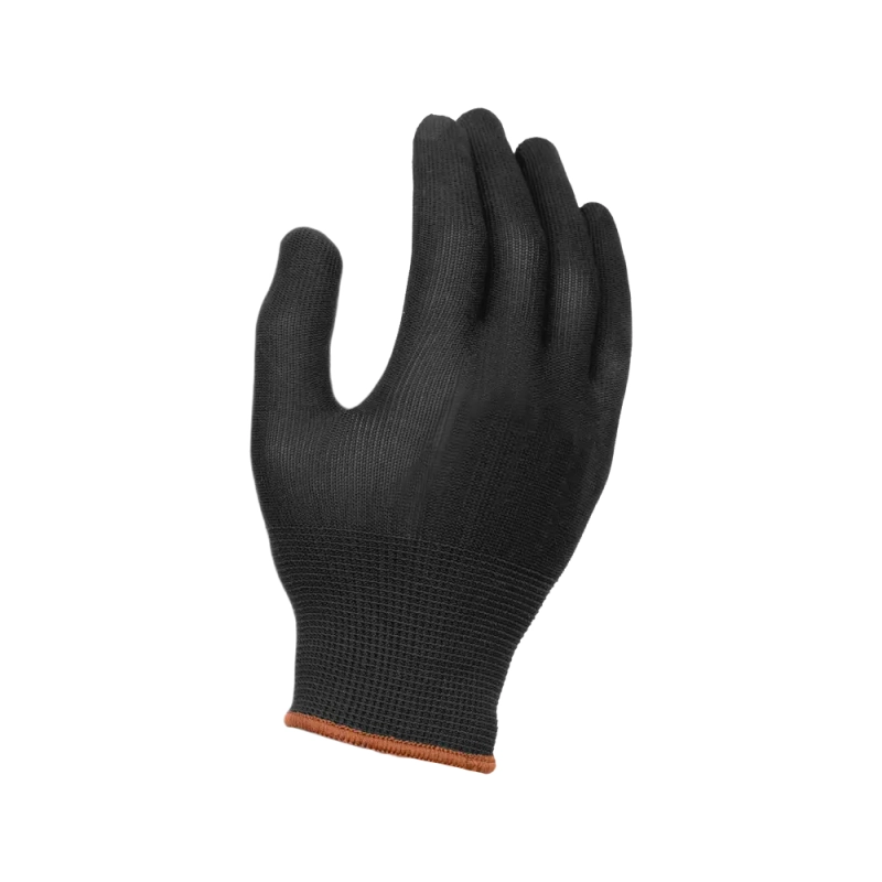 Перчатки нейлоновые без ПВХ, арт.1423 черные (р.8)