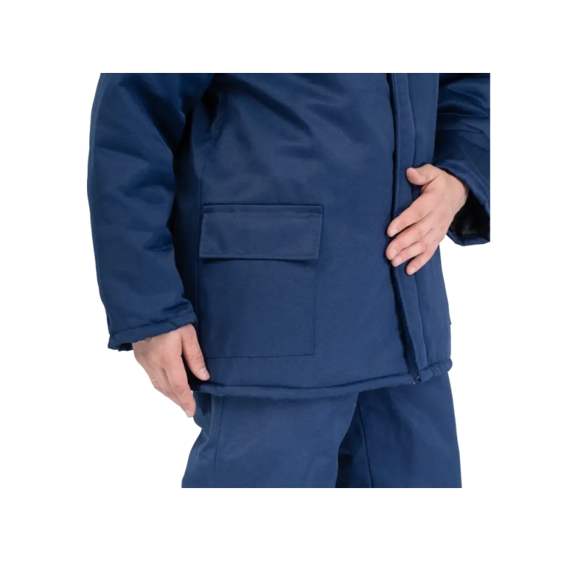 Костюм рабочий Универсал утеплённый с капюшоном, куртка+полукомбинезон р.60-62, 182-188