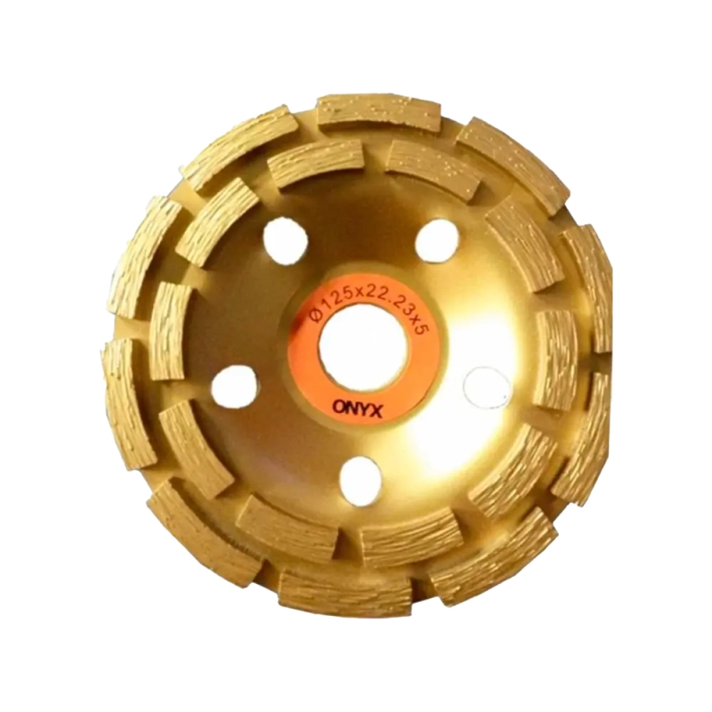 Чашка алмазная Onyx сегментная двухрядная 125 х 22 мм
