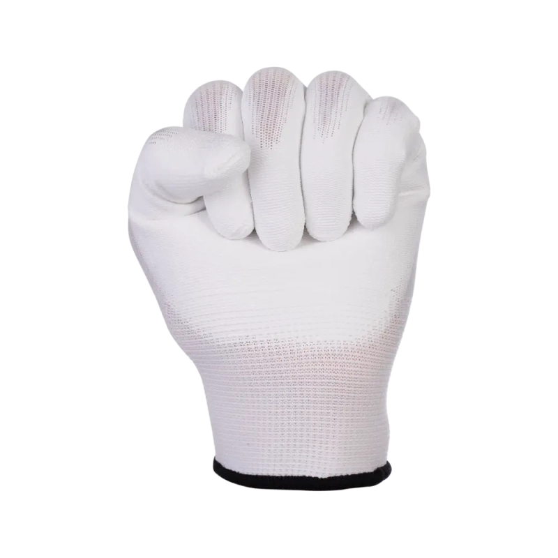 Перчатки нейлоновые с полиуретаном арт. 2101 (р.10 XL) белые