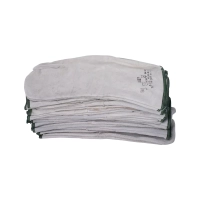 Краги спилковые сварщика трехпалые серые, арт. 6527