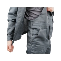 Костюм рабочий Нова, куртка+полукомбинезон, сер+красн 68-70/194-200