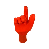 Перчатки ПВХ утеплённые бензомаслостойкие  Пламя, манжет резинка