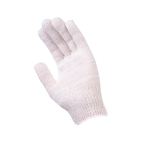 Перчатки х/б без ПВХ, 45гр, 10 класс, арт. 0114Р, белые