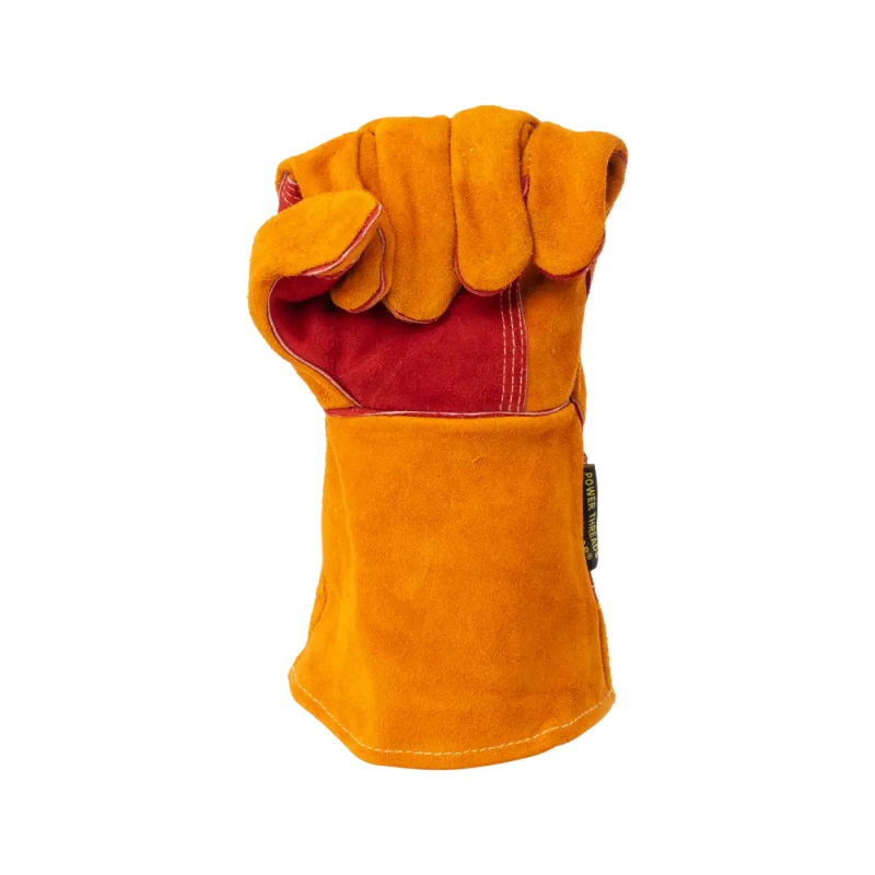 Краги спилковые сварщика пятипалые Siberia T12-11-RU Kevlar (р. 12)