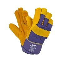 Перчатки спилковые комбинированные утеплённые