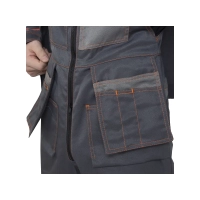 Костюм рабочий Бренд, куртка+полукомбинезон, серый  60-62/170-176