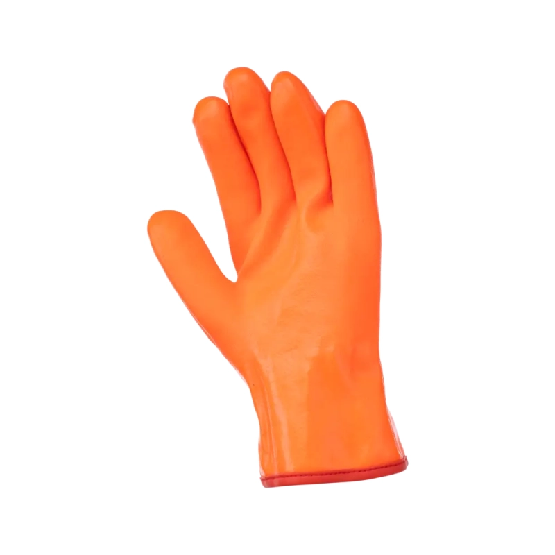 Перчатки ПВХ утеплённые бензомаслостойкие TM 2Hands Аляска, манжет - жесткая крага 3027