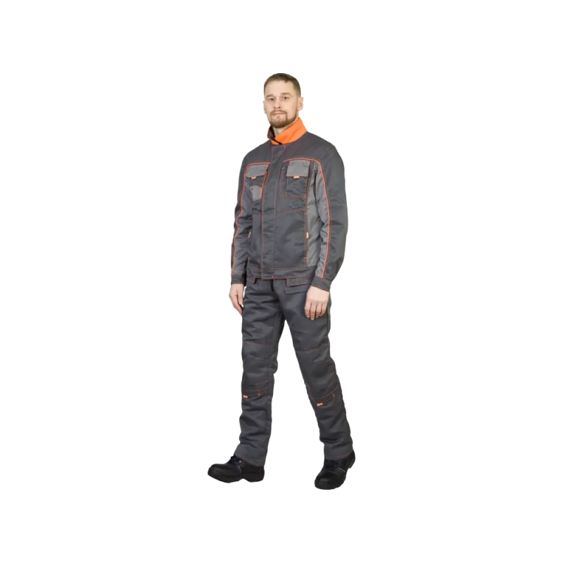 Костюм рабочий Бренд, куртка+полукомбинезон, серый  44-46/182-188