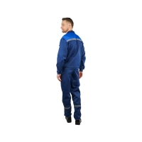 Костюм рабочий Техник, куртка+ полукомбинезон, синий+василек  рост 170-176 р.44-46