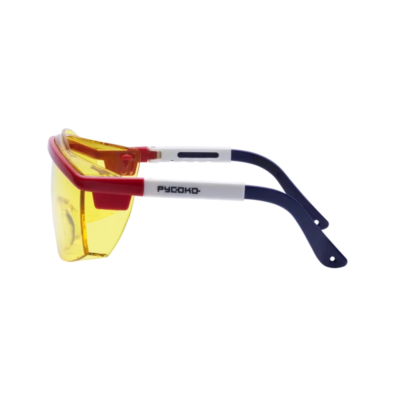 Очки контраст открытые желтые Русоко Авиатор 112212К