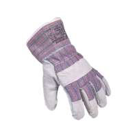 Перчатки спилковые комбинированные утеплённые Ангара 0115