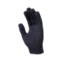 Перчатки х/б полушерсть без ПВХ, 56гр, 7 класс, арт. 0031Р, черные