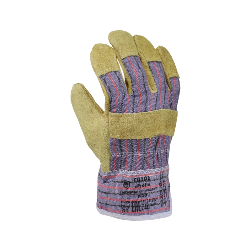 Перчатки спилковые комбинированные Ангара, 0115