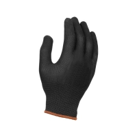 Перчатки нейлоновые без ПВХ, арт.1423 черные (р.9)