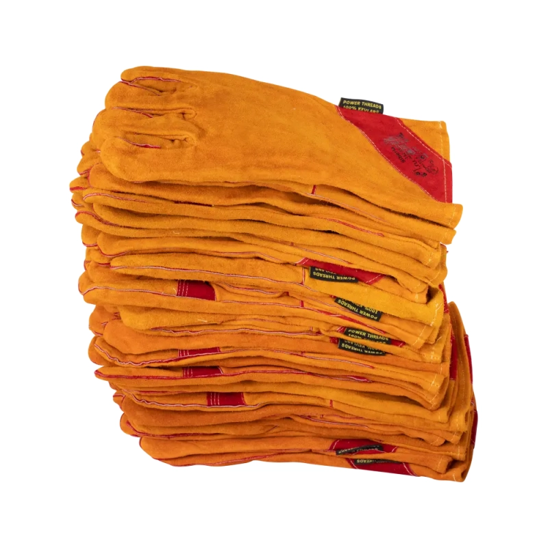 Краги спилковые сварщика пятипалые Siberia T12-11-RU Kevlar (р. 12)