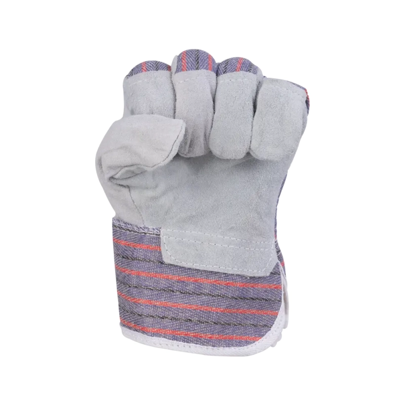 Перчатки спилковые комбинированные утеплённые Ангара 0115