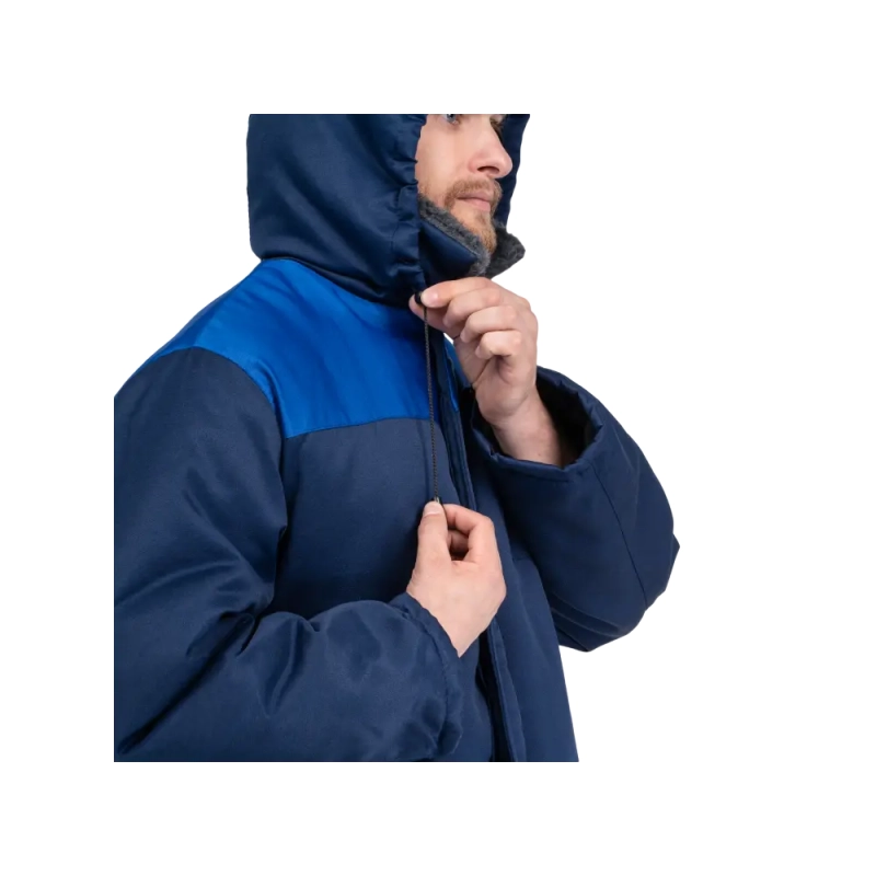 Костюм рабочий Универсал утеплённый с капюшоном, куртка+полукомбинезон р.60-62, 182-188