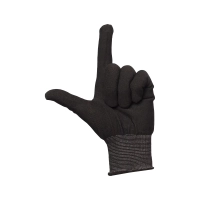 Перчатки нейлоновые без ПВХ черные 1402 (р.7-9)