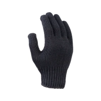 Перчатки х/б полушерсть без ПВХ, 56гр, 7 класс, арт. 0031Р, черные