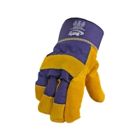 Перчатки спилковые комбинированные утеплённые