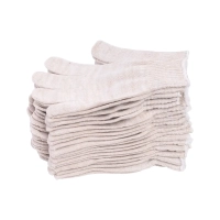 Перчатки х/б без ПВХ, 45гр, 10 класс, арт. 0114Р, белые