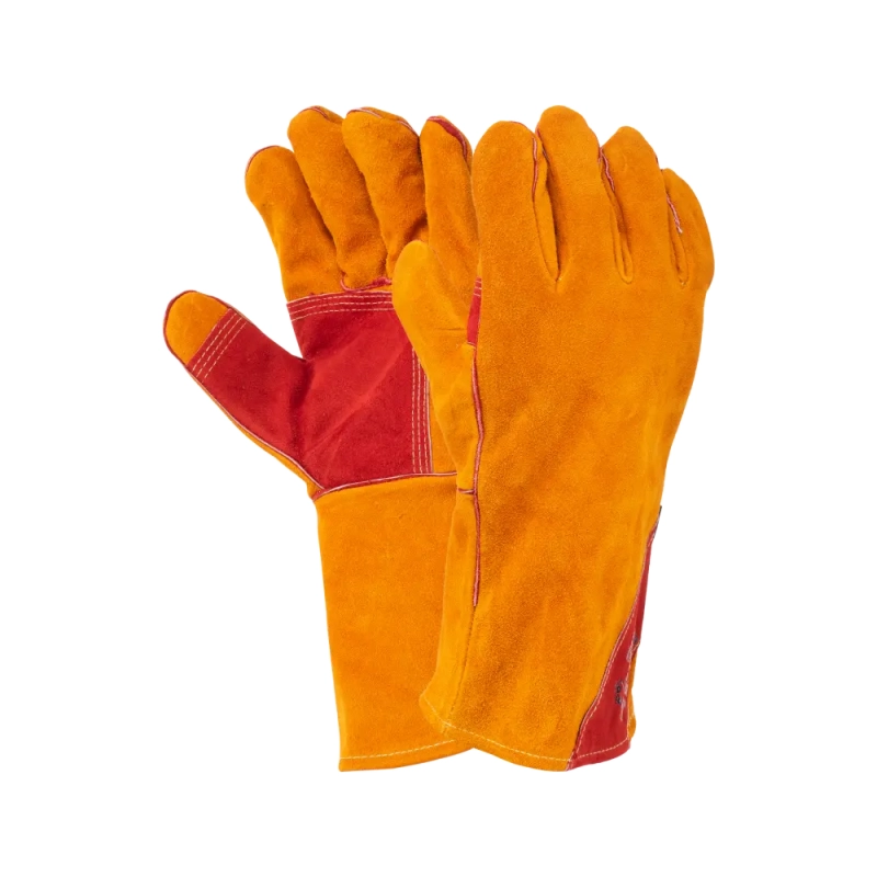 Краги спилковые сварщика пятипалые Siberia T12-11-RU Kevlar (р. 12)