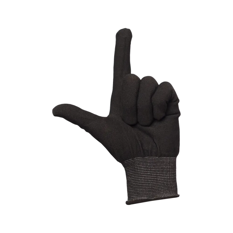 Перчатки нейлоновые без ПВХ черные 1402 (р.9-11)