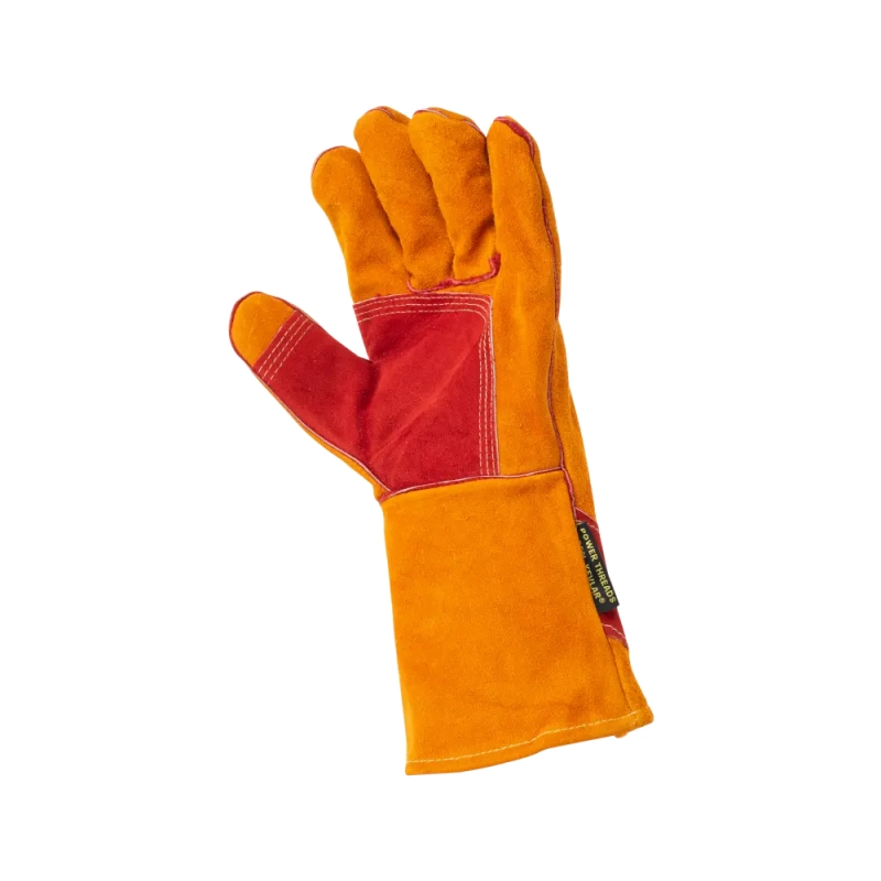 Краги спилковые сварщика пятипалые Siberia T12-11-RU Kevlar (р. 12)