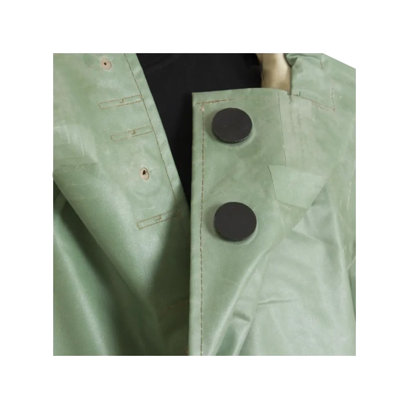 Плащ ОЗК влагозащитный из ткани бцк зеленый, с капюшоном, для мужчин и женщин