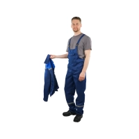 Костюм рабочий Техник, куртка+ полукомбинезон, синий+василек  рост 170-176 р.44-46