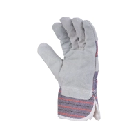 Перчатки спилковые комбинированные утеплённые Ангара 0115