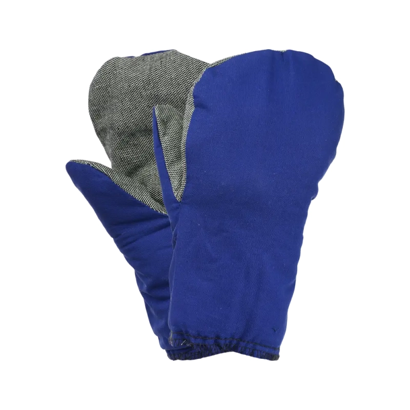 Рукавицы х/б утеплённые на ватине, с брезентовым наладонником, ГОСТ, 420 г/м