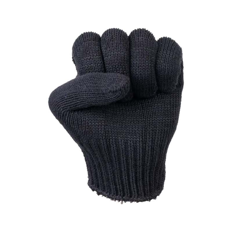 Перчатки х/б полушерсть без ПВХ, 56гр, 7 класс, арт. 0031Р, черные