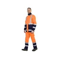 Костюм рабочий Терминал-3, куртка+полукомб, оранж+т.синий р.60-62/182-188