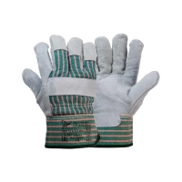 Перчатки спилковые комбинированные, категория-В, арт 0112