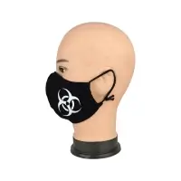 Маска многоразовая двухслойная лого диски (ткань,100% х/б)