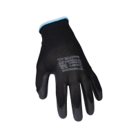 Перчатки нейлоновые с полиуретаном арт. 2101 (р.7 S) черные