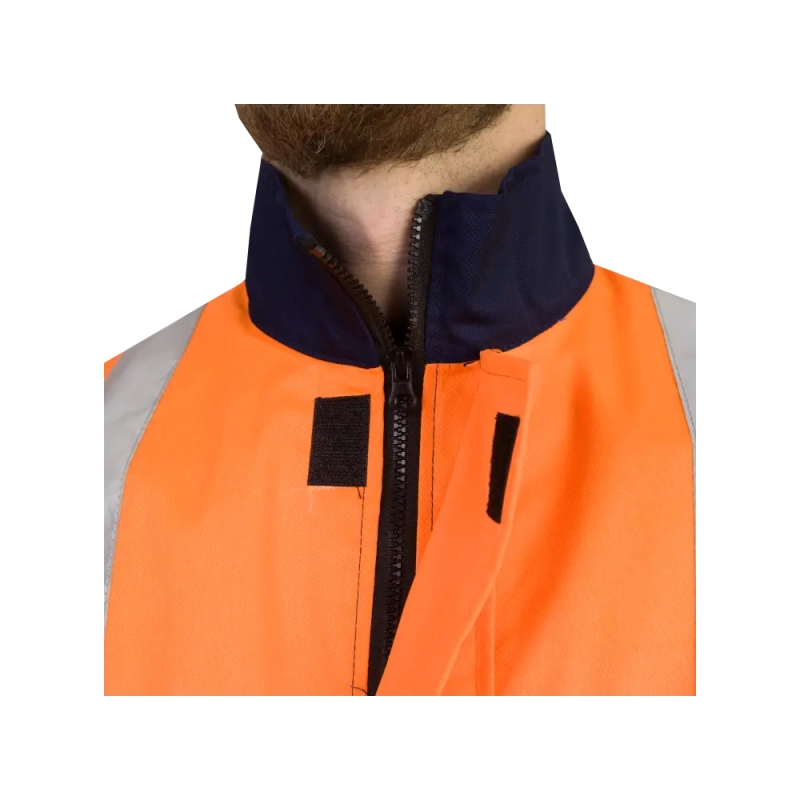 Костюм рабочий Терминал-3, куртка+полукомб, оранж+т.синий р.44-46/182-188