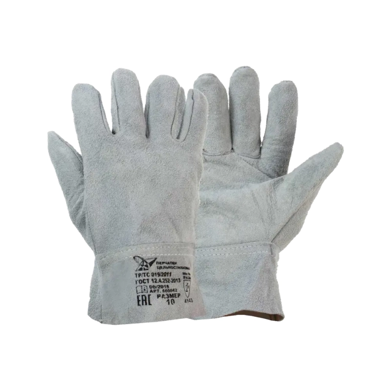 Перчатки цельноспилковые, разные цвета, Fort 0222