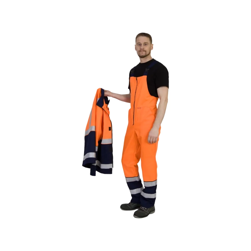 Костюм рабочий Терминал-3, куртка+полукомб, оранж+т.синий р.44-46/182-188