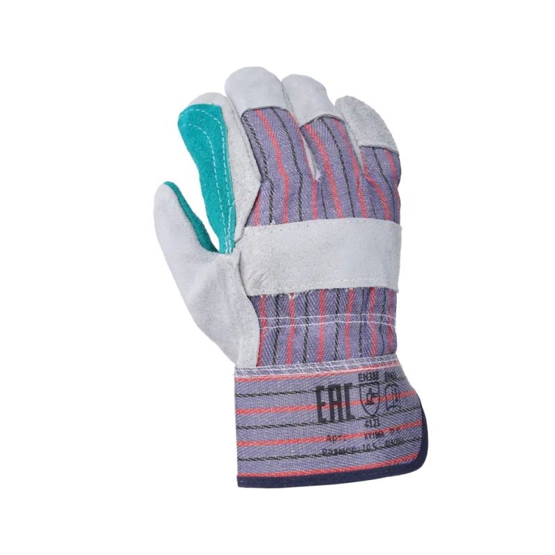 Перчатки спилковые комбинированные Сафари Плюс (Докер), Fort 0110