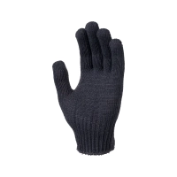Перчатки х/б полушерсть без ПВХ, 56гр, 7 класс, арт. 0031Р, черные