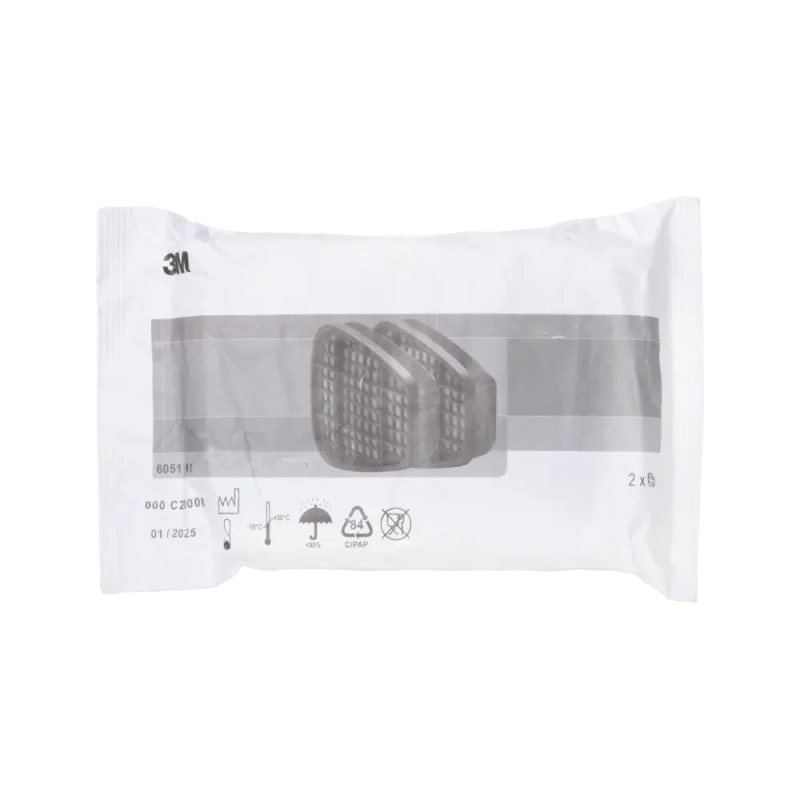 Фильтр маски, полумаски 3M 6057 АВЕ1 от паров, газов, 2 шт/уп